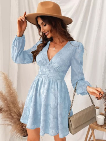 Short Sleeve Silky Style Dress - Relaxed Fit Midi Gown