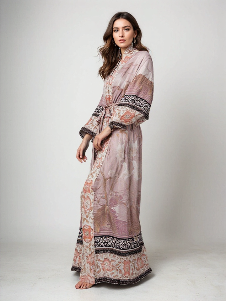 Maxi Dress for Women with Floral Print