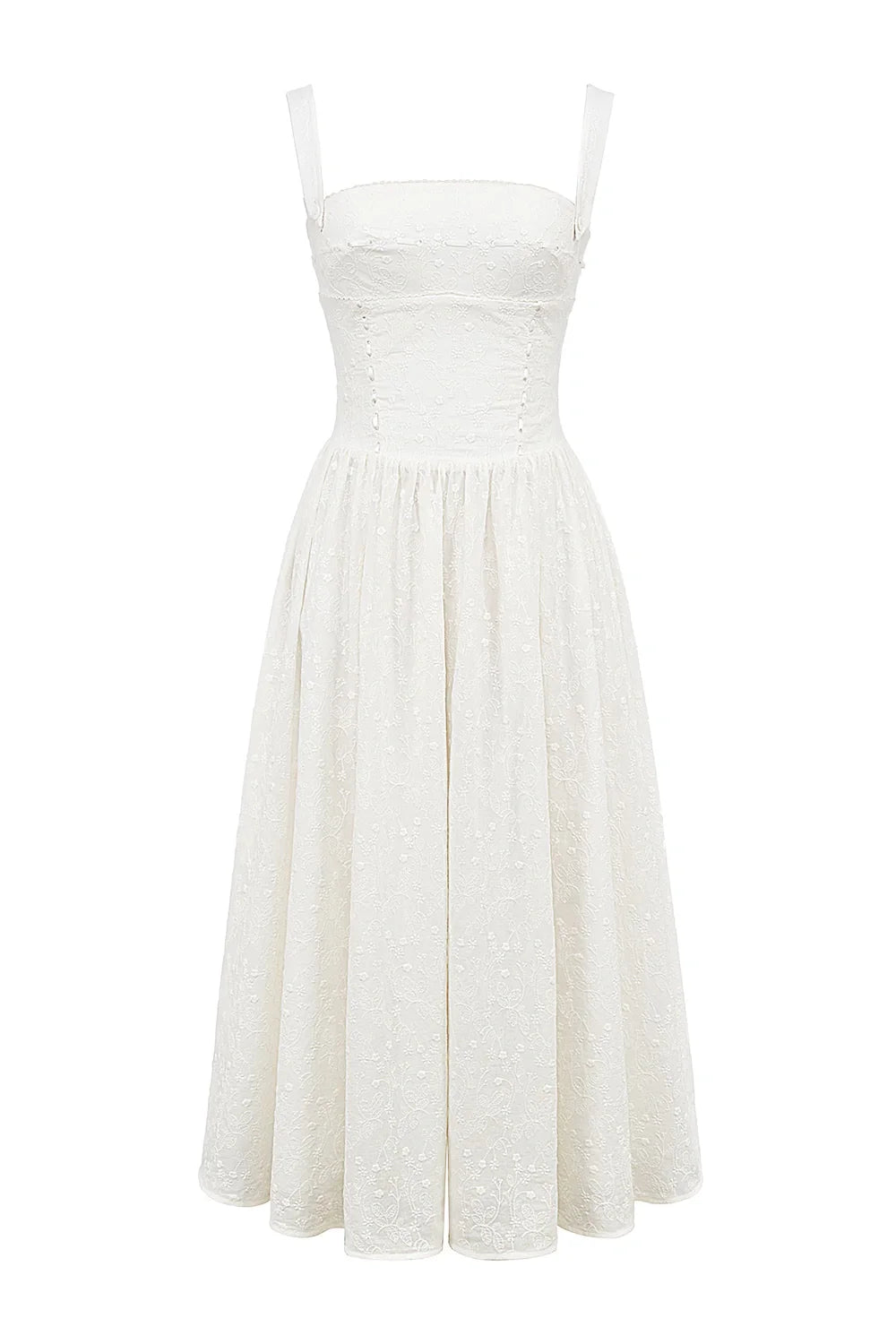 Women's Gingham Print Midi Dress