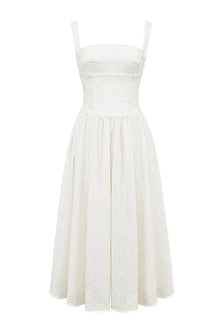 Women's Gingham Print Midi Dress