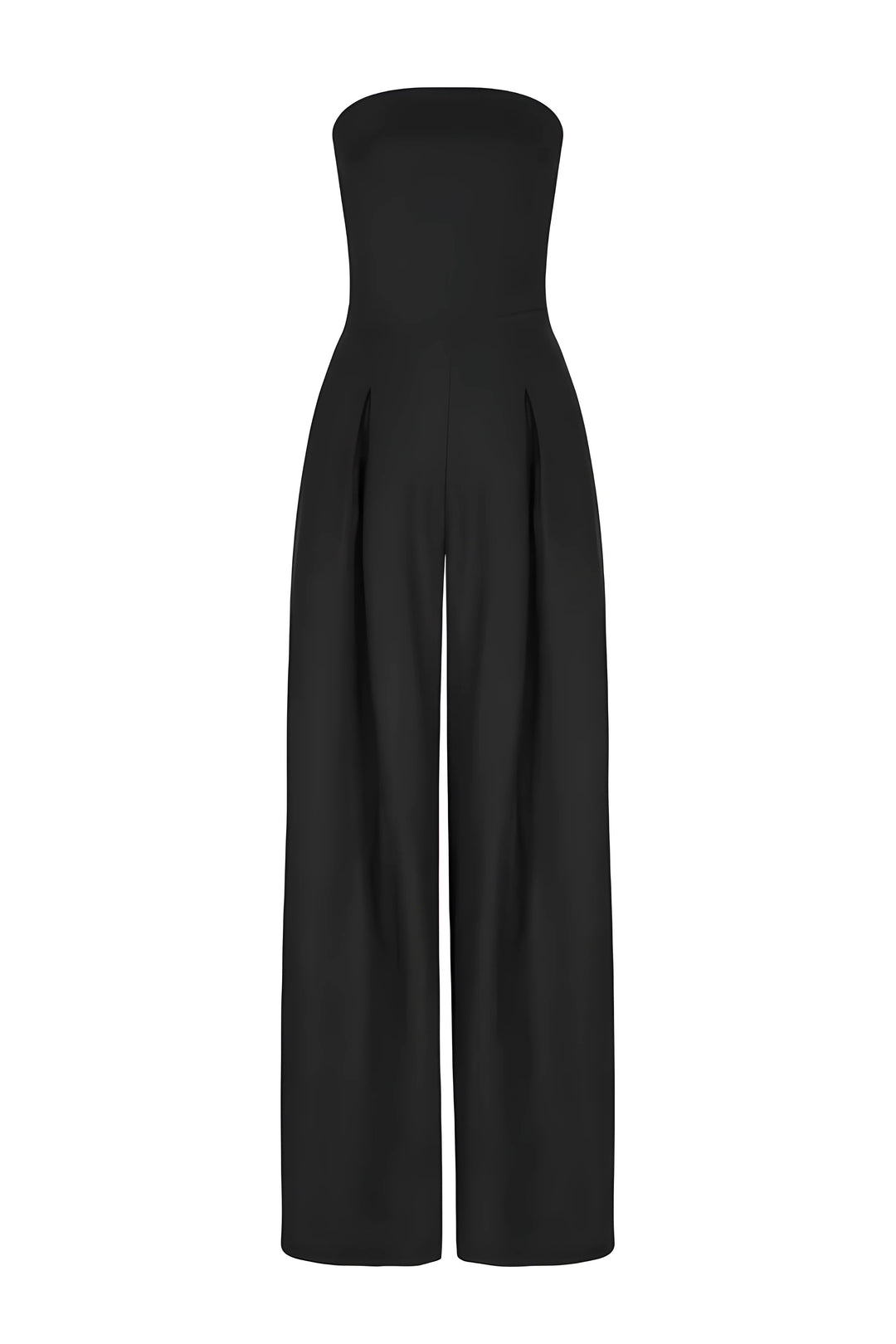 Elegant Strapless Jumpsuit with Corset Look