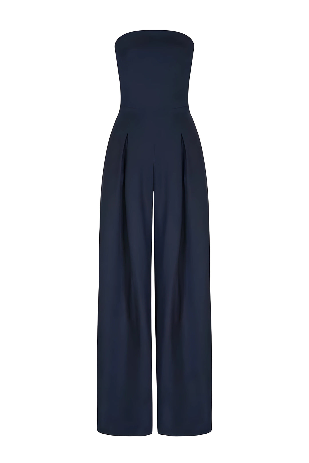 Elegant Strapless Jumpsuit with Corset Look