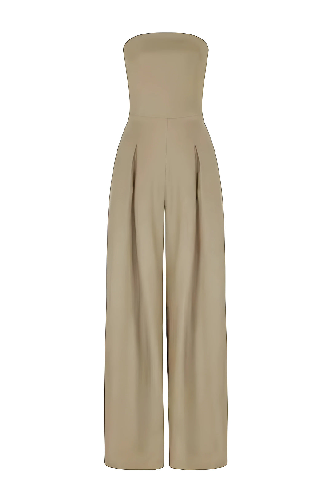 Elegant Strapless Jumpsuit with Corset Look