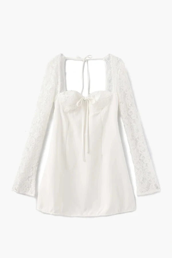 Lace Trim Tunic Evening Set