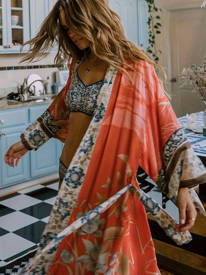 Maxi Dress for Women with Floral Print