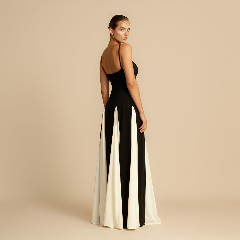 Elegant Maxi Dress with Spaghetti Straps