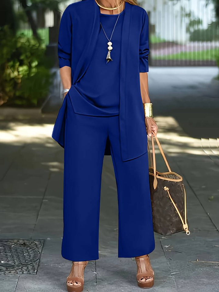 Women's Elegant Open-Front 3-Piece Set
