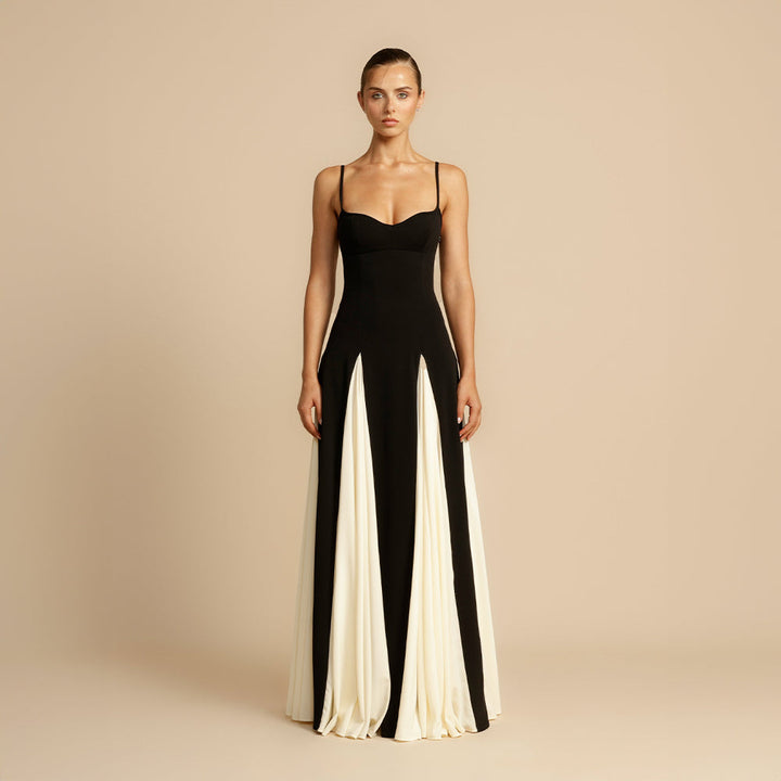 Elegant Maxi Dress with Spaghetti Straps