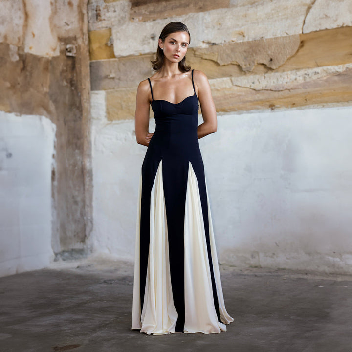 Elegant Maxi Dress with Spaghetti Straps