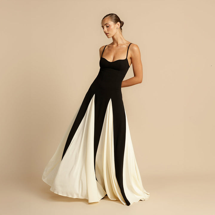 Elegant Maxi Dress with Spaghetti Straps