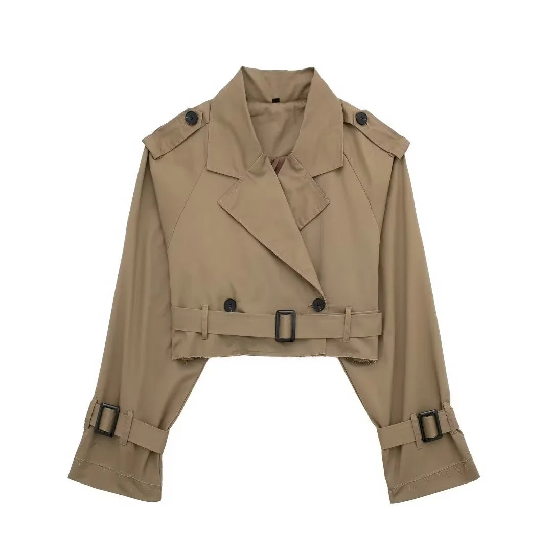 Stylish Short Trench Coat