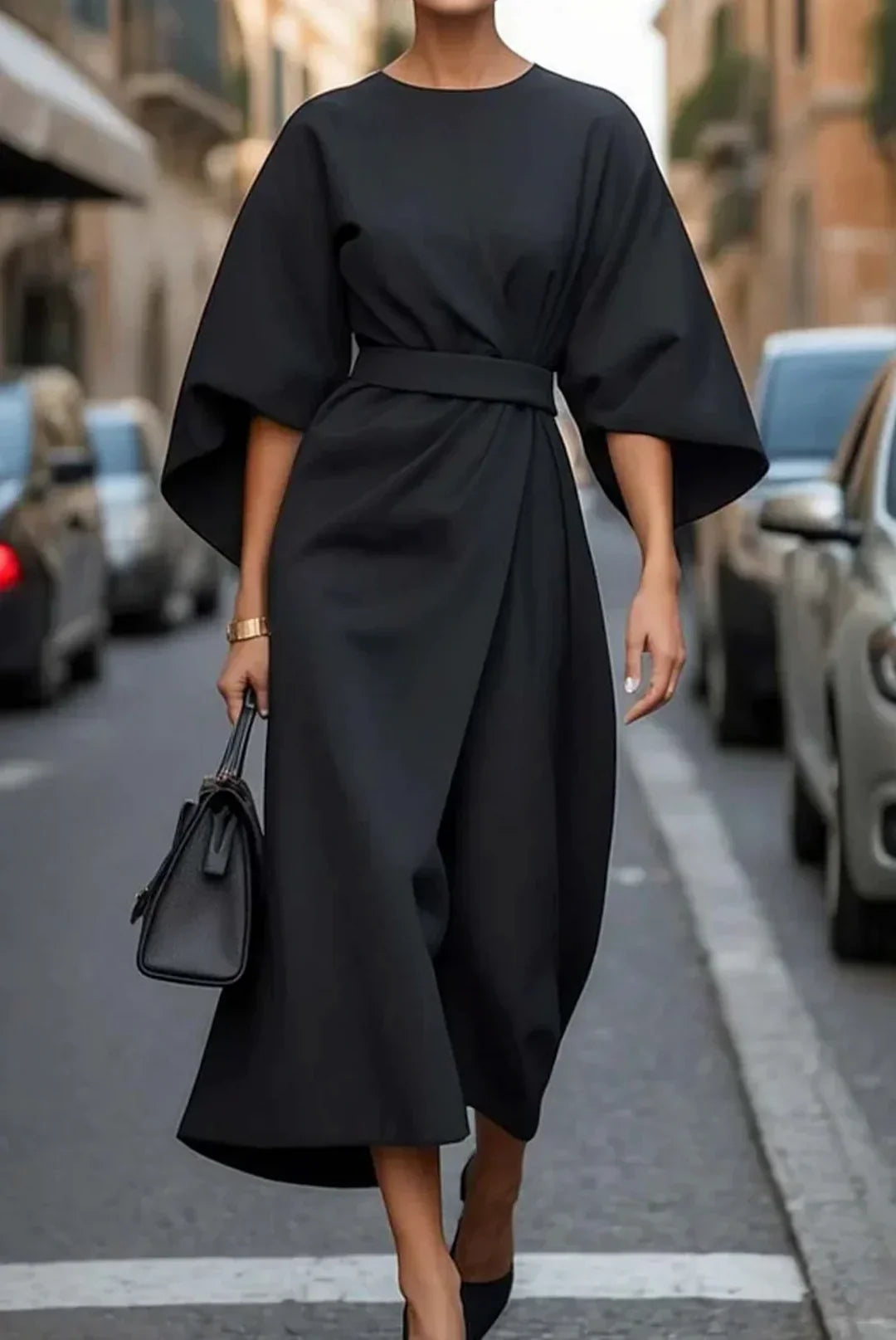 Women’s Belted Maxi Dress