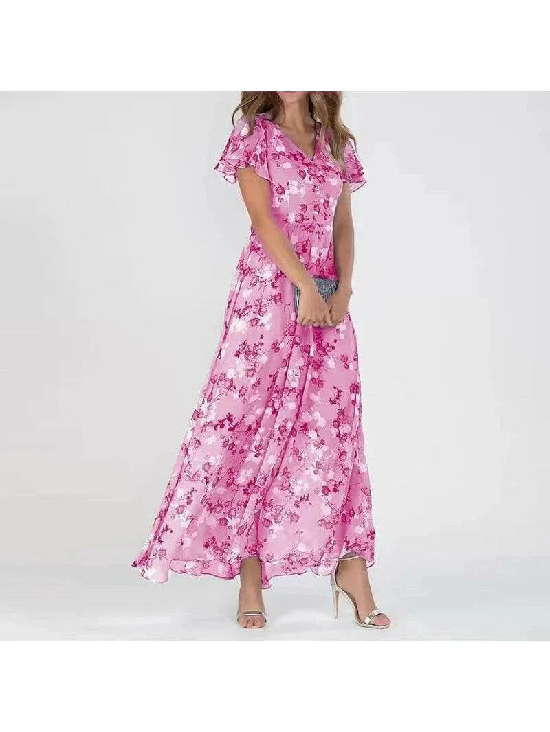 Women’s Tummy Control Dress with Flattering Body-Shaping Fit Midi Dress