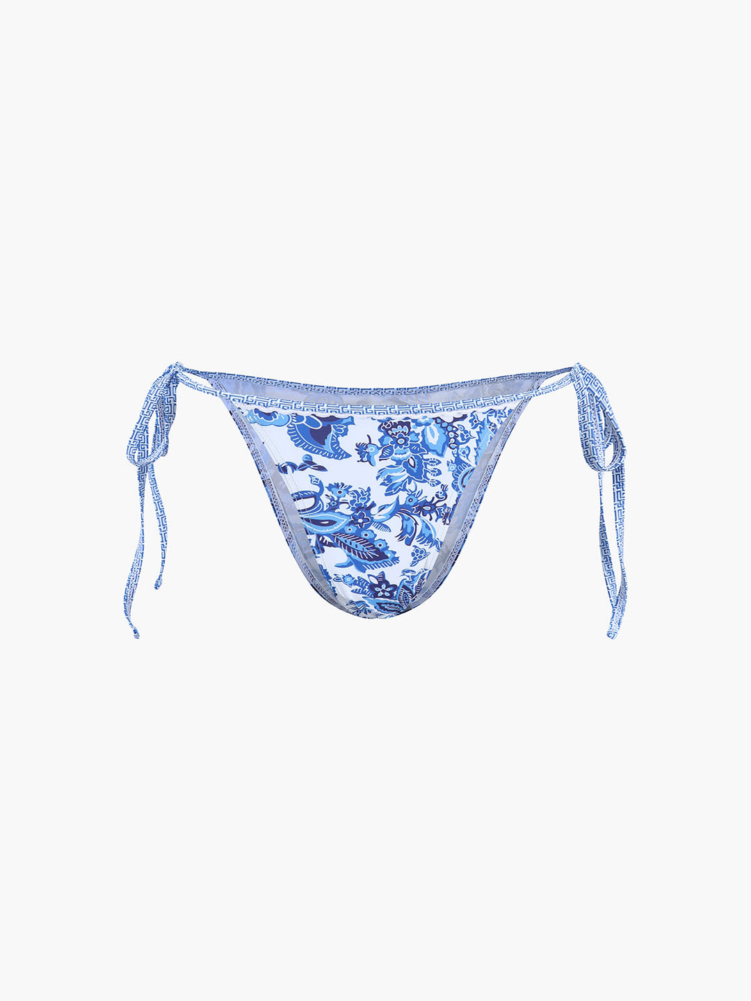 Halter Bikini Set – Stylish with Blue Print