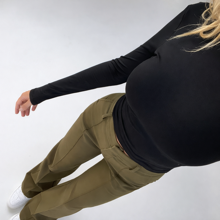 High-Waist Trousers with Straight Legs