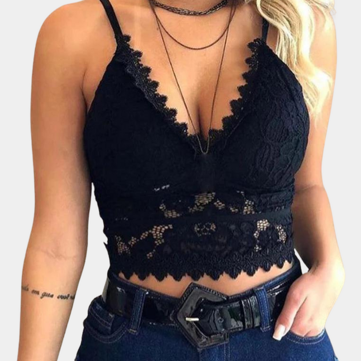 Lace Cropped Top for Women