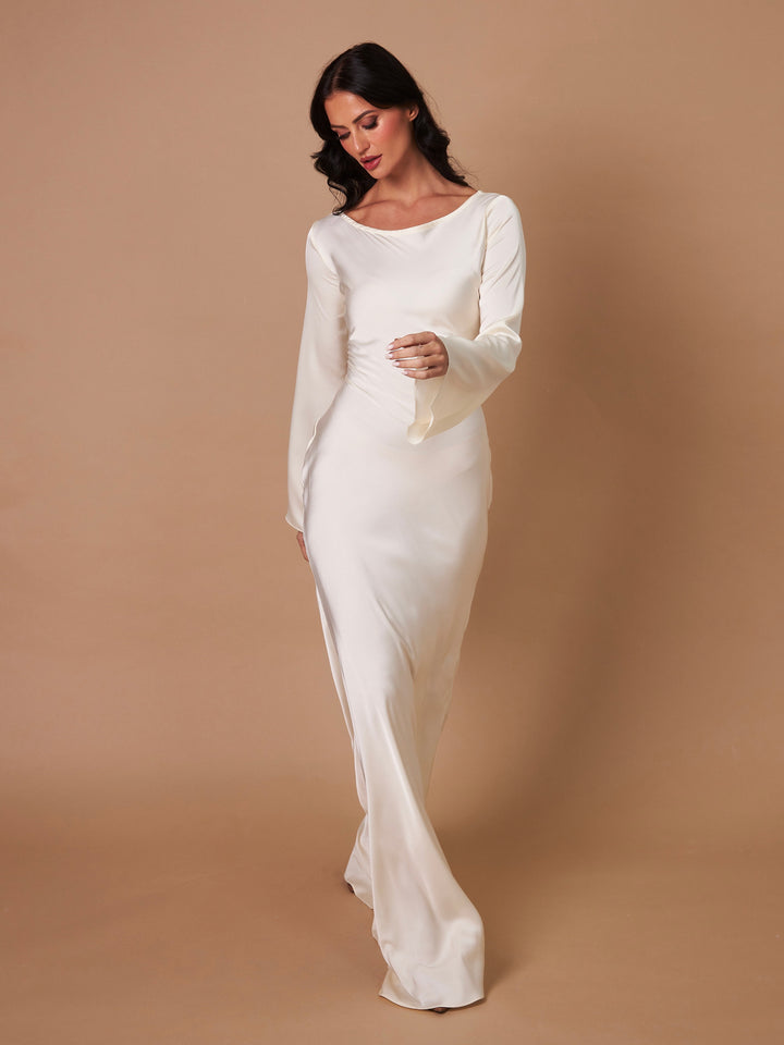 Maxi Dress with Long Sleeves for Women - Classic & Timeless