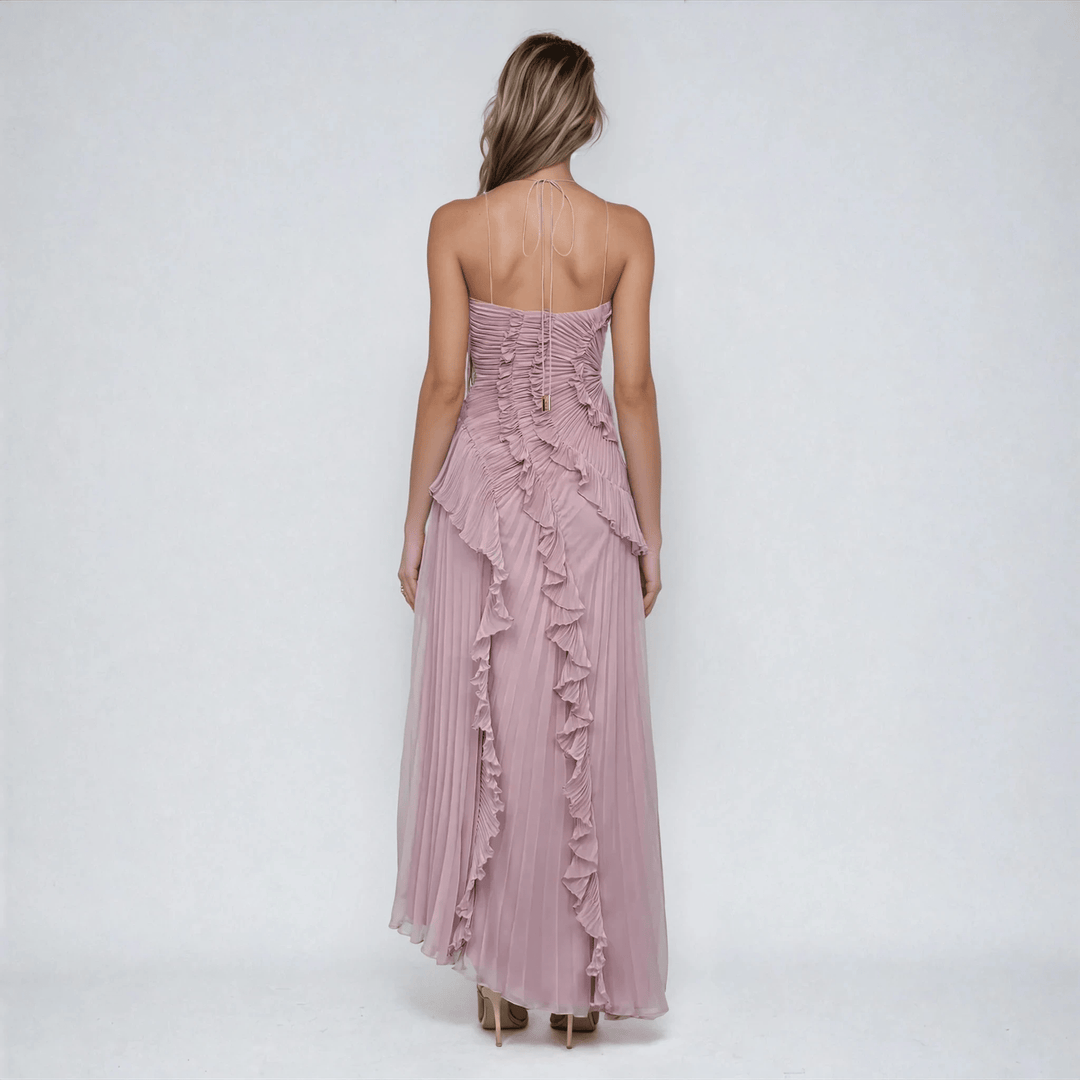 Halter Maxi Dress in Soft Purple