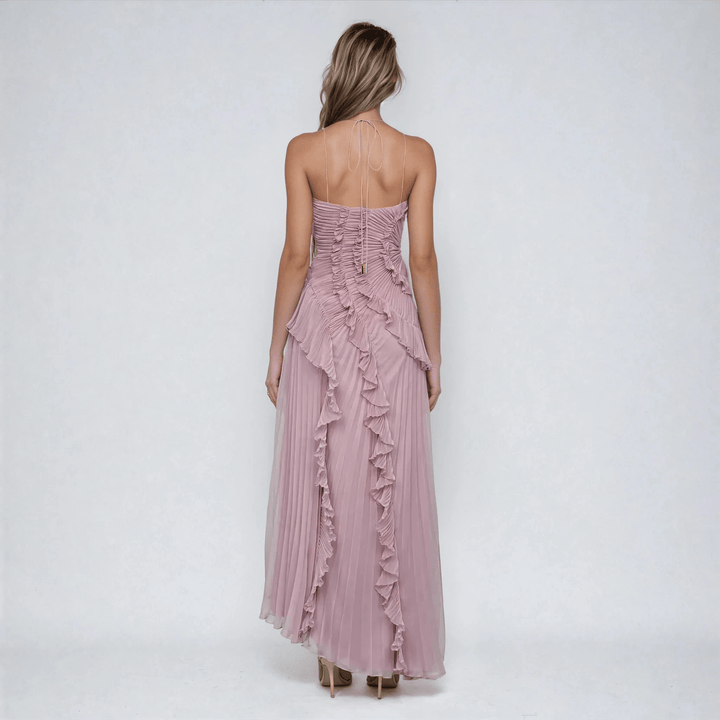Halter Maxi Dress in Soft Purple