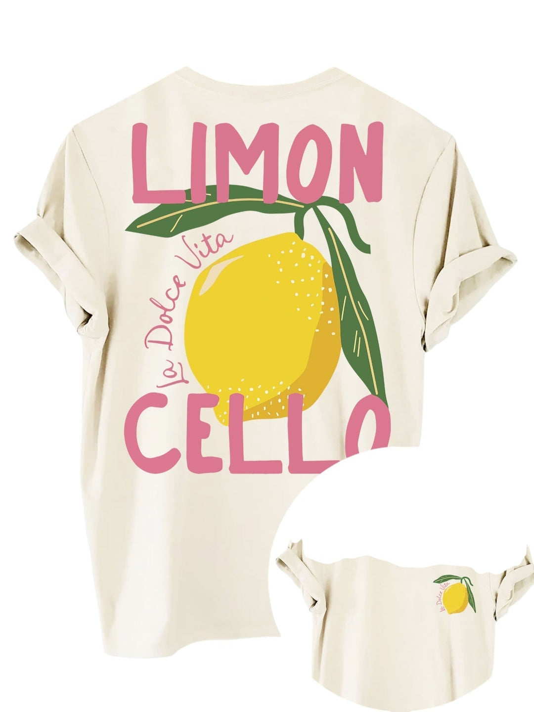 Trendy Summer Shirt for Women with Lemon Print