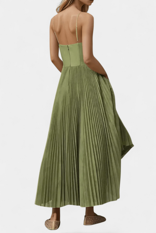 Women’s Off-Shoulder Green Maxi Dress