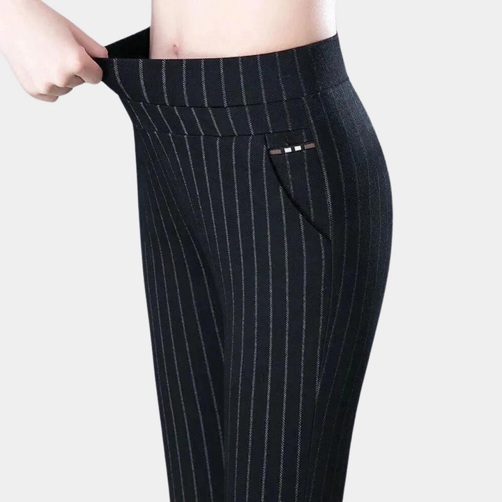 High-Waisted Stretch Trousers