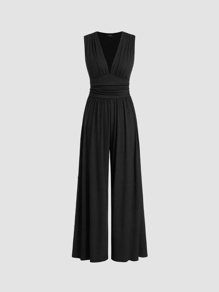 Sleeveless Tailored Jumpsuit Casual Summer Jumpsuit