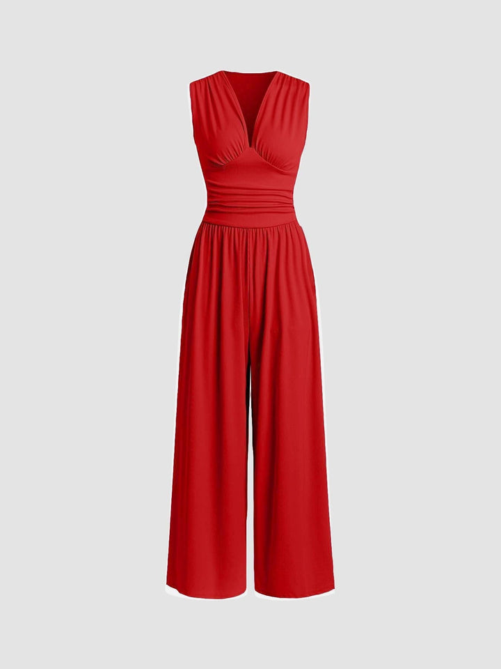 Sleeveless Tailored Jumpsuit Casual Summer Jumpsuit