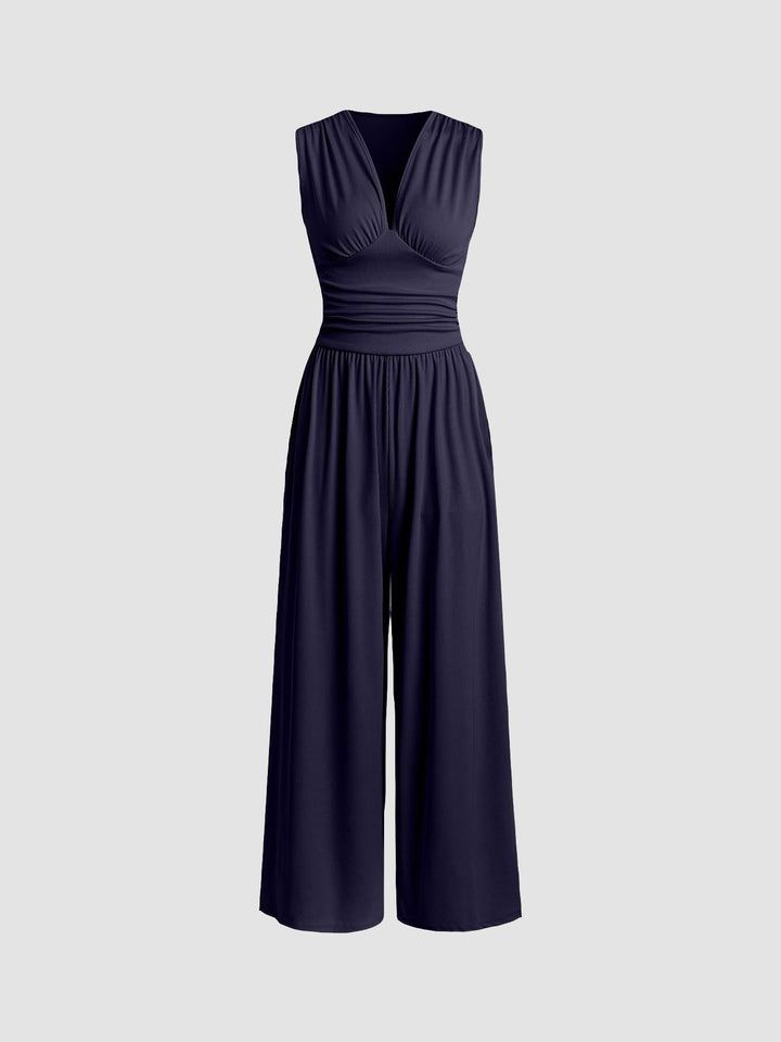 Sleeveless Tailored Jumpsuit Casual Summer Jumpsuit