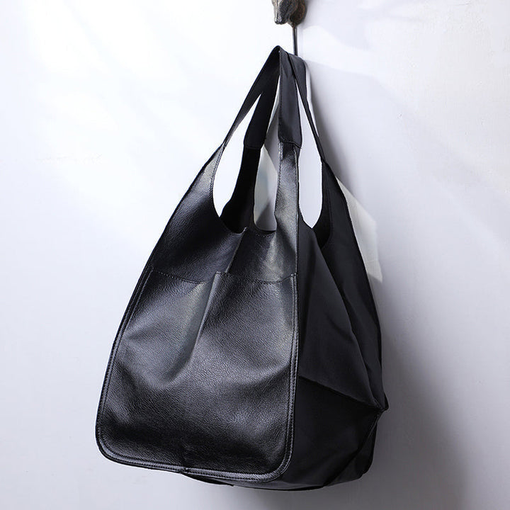 Oversized Leather Vintage Shoulder Bag