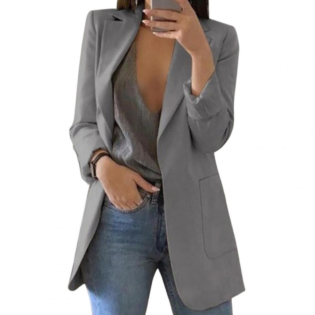Women's Formal Long Blazer