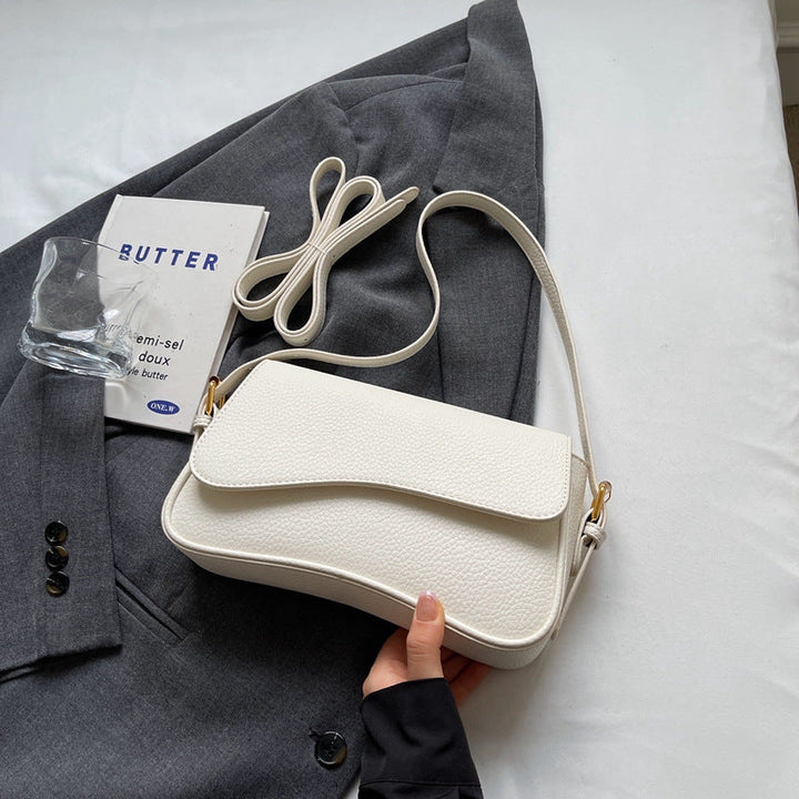 Elegant Wavy Handbag Made from Premium Vegan Leather