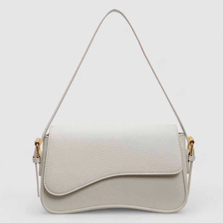 Elegant Wavy Handbag Made from Premium Vegan Leather