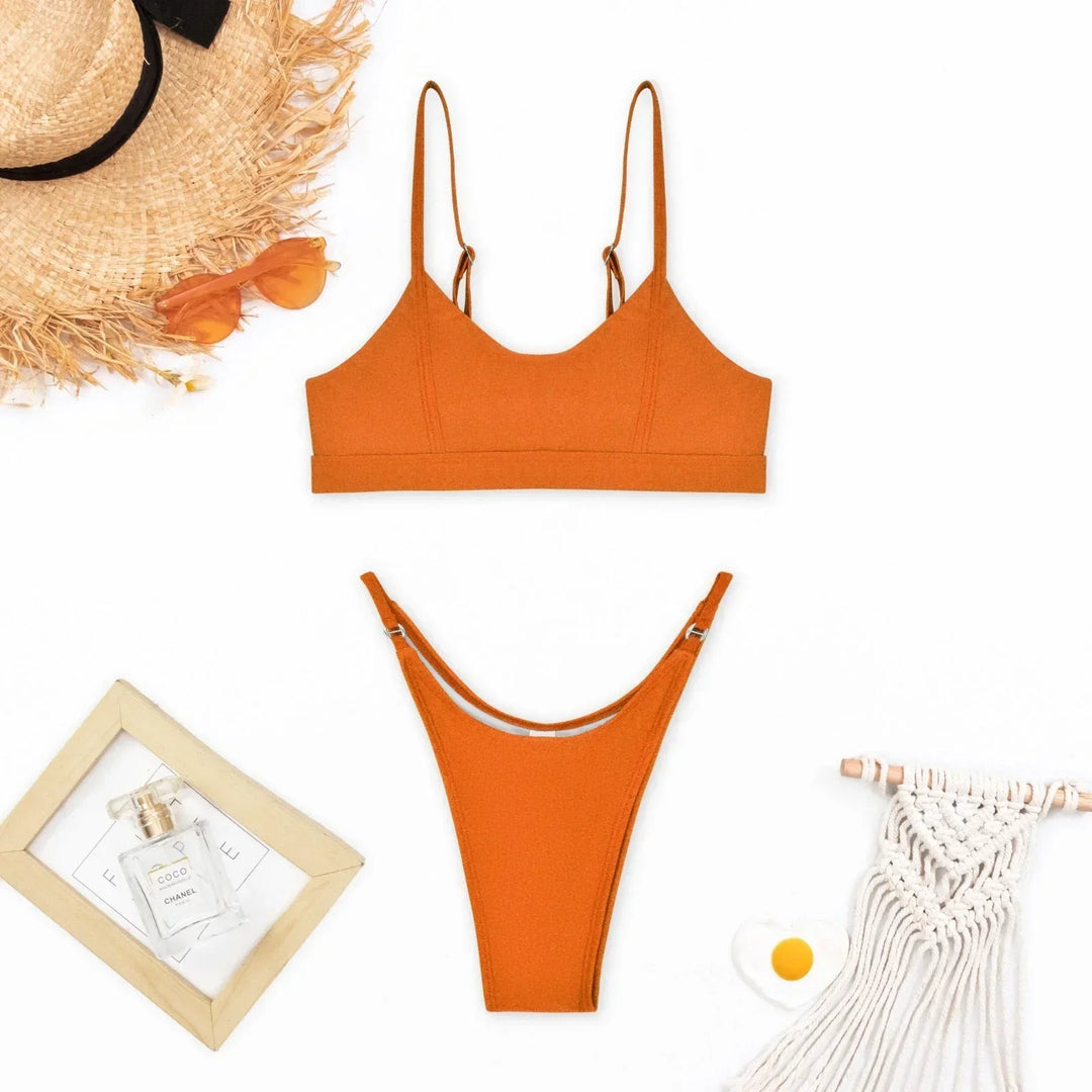 Women's Push-Up Bikini with Adjustable Lining and Straps
