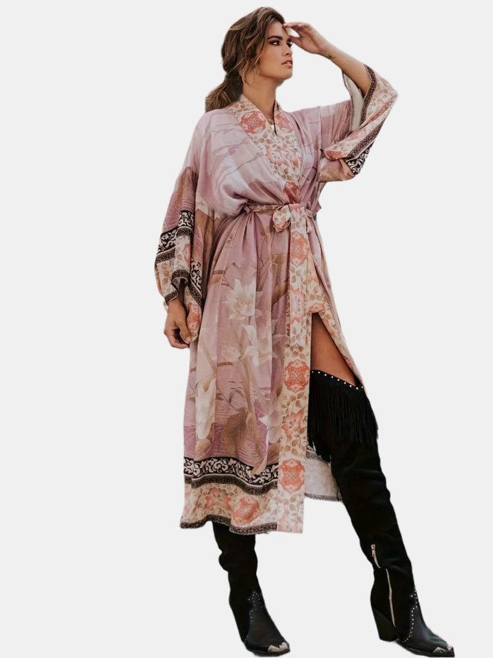 Maxi Dress for Women with Floral Print