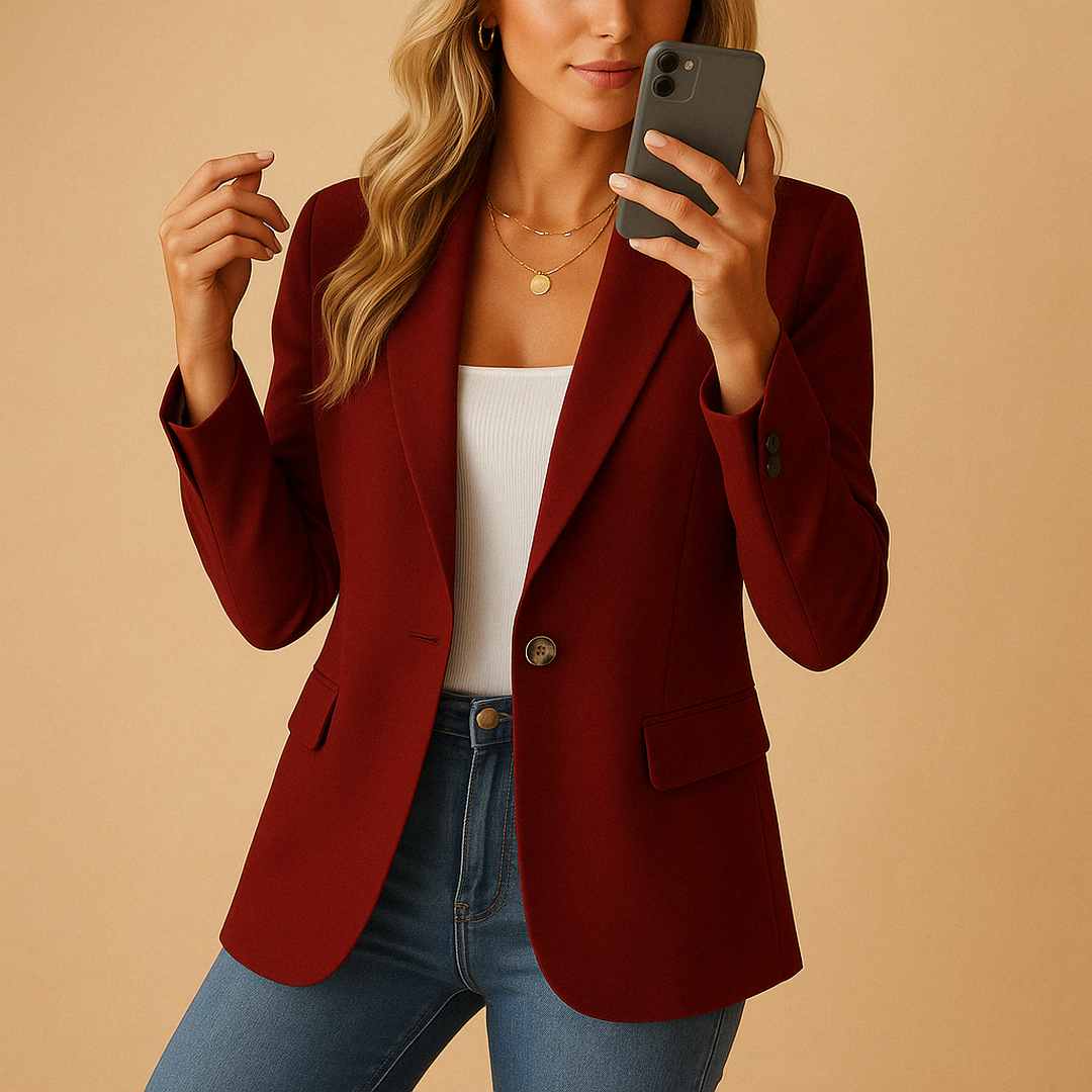 Long Blazer – Structured Formal Blazer
