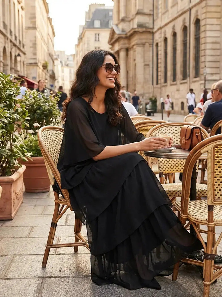Loose Dress with Batwing Sleeves Maxi Dress Summer Dress