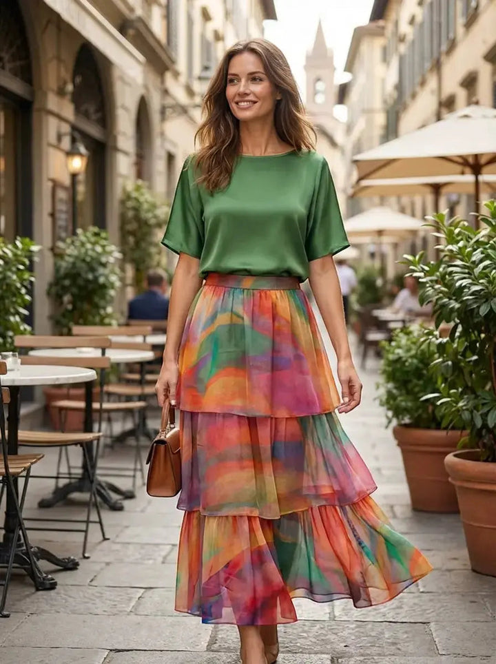 Loose Dress with Batwing Sleeves Maxi Dress Summer Dress