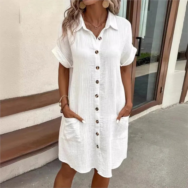 Collar Casual Summer Gown Women’s Day Dress