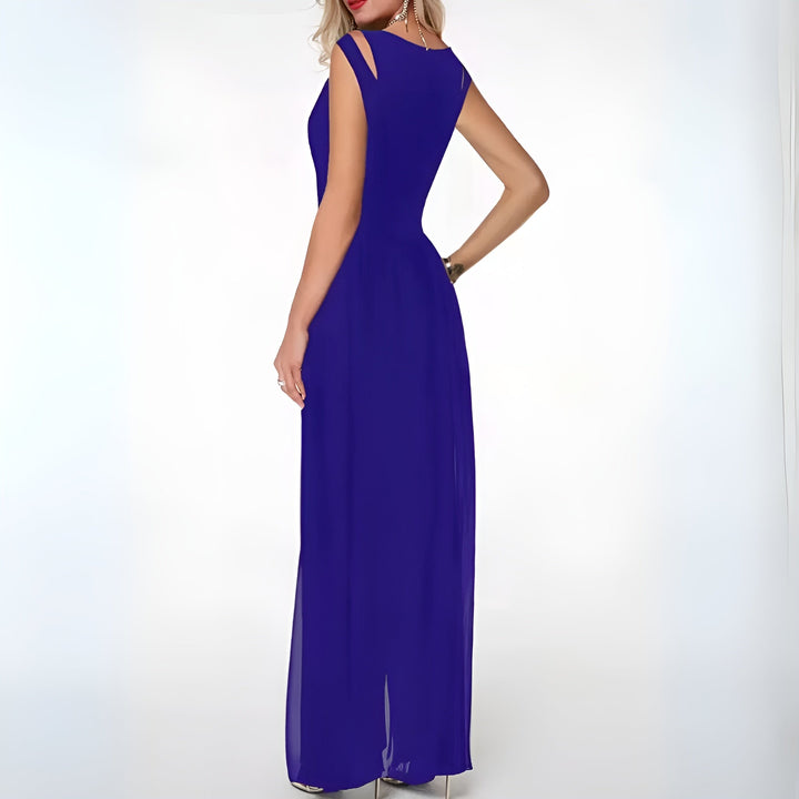 Sheer Overlay Jumpsuit Elegant Women's Occasion Jumpsuit