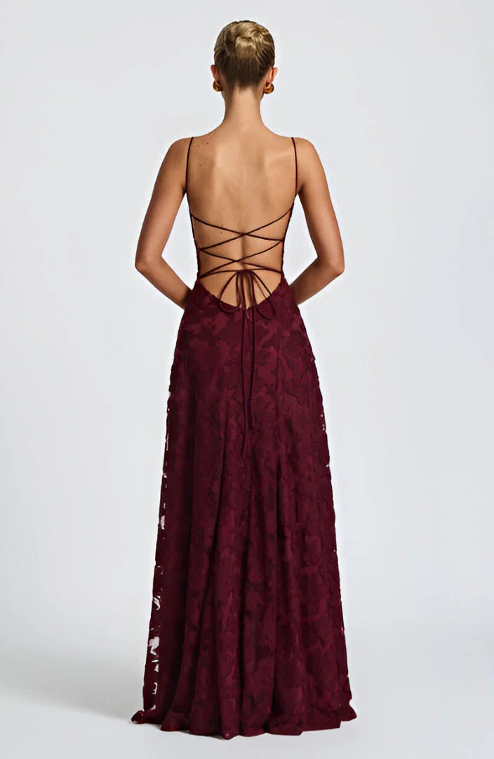 Long Dress with Thin Straps for Women