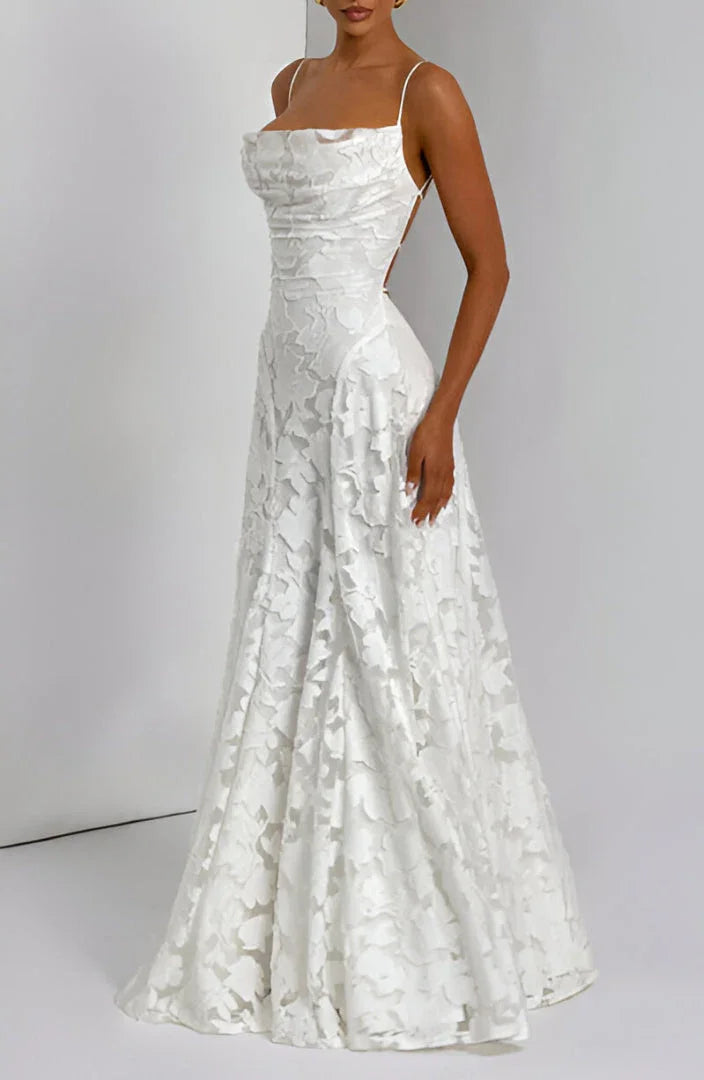 Long Dress with Thin Straps for Women