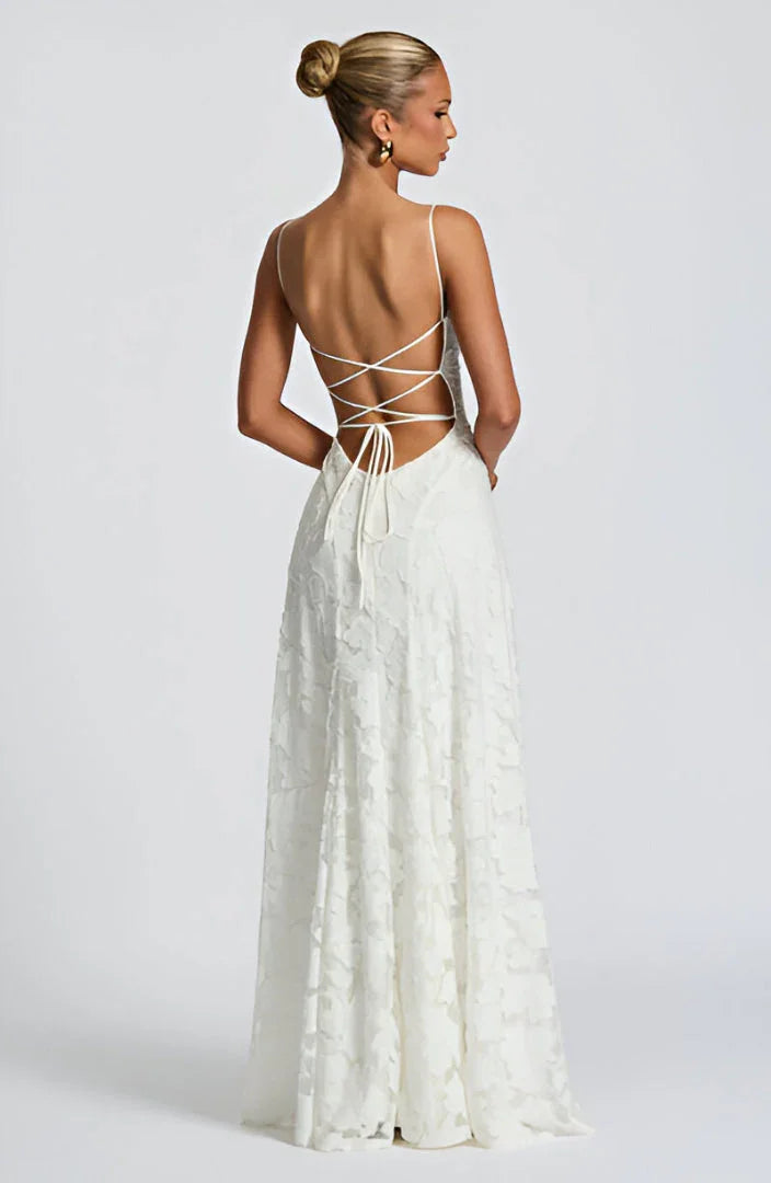 Long Dress with Thin Straps for Women