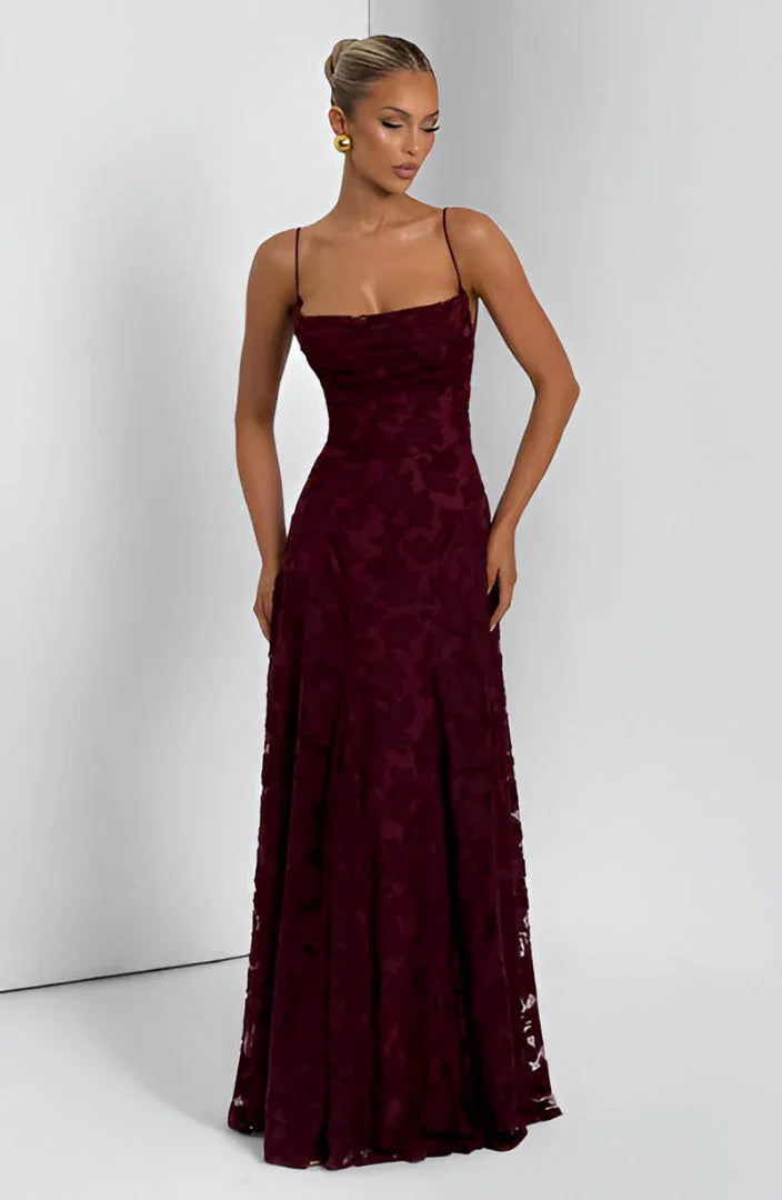 Long Dress with Thin Straps for Women