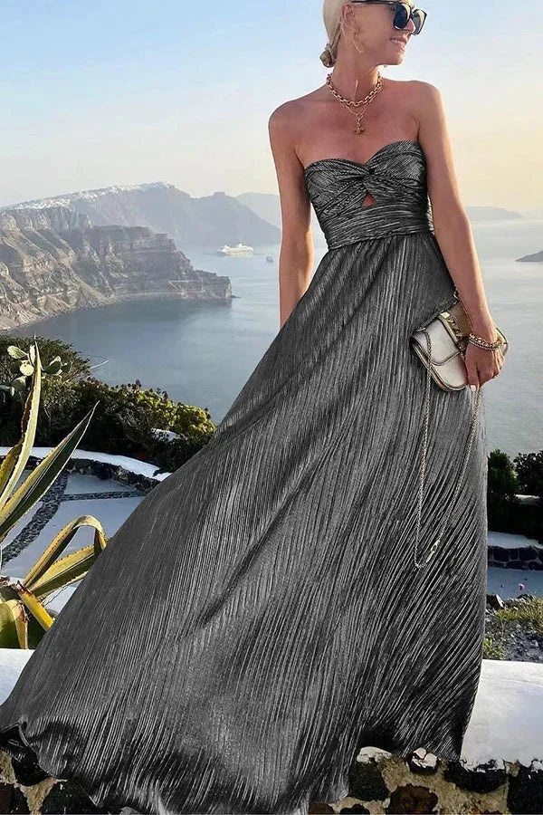 Long Strapless Evening Dress for Women