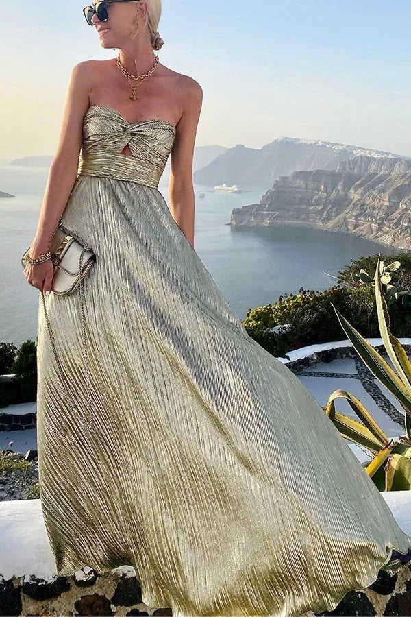 Long Strapless Evening Dress for Women