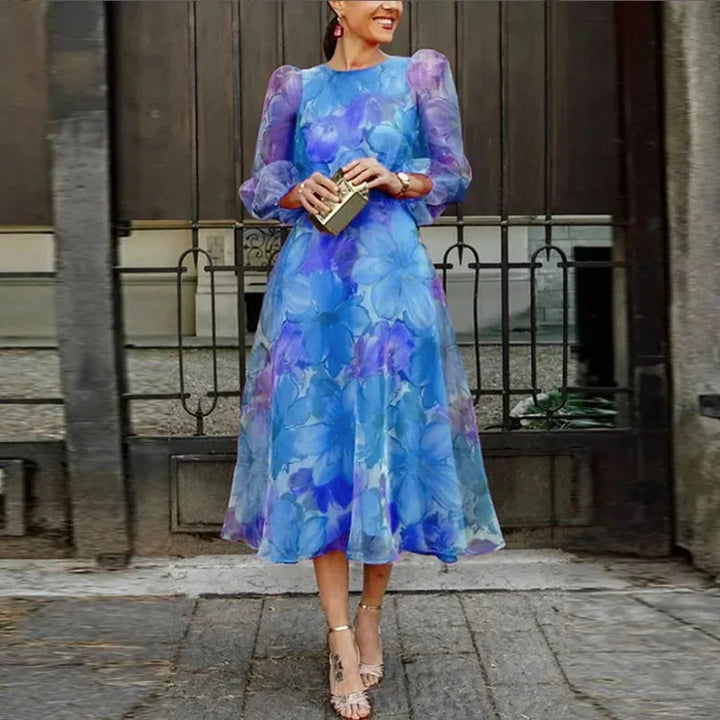 Midi Dress with Long Sleeves for Women